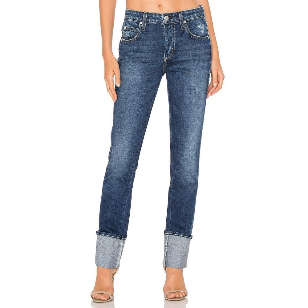 AMO “Darlin” skinny jean in “sweetheart” blue, size 25